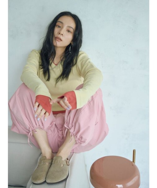 フィットショートロングスリーブTee