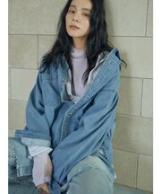 シアーベロアハイネックロングスリーブTee