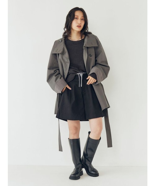 レイヤードデザインハーフパンツ｜アングリッドの通販｜&mall（アンド