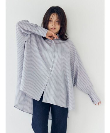スリーブデザインルーズシャツ