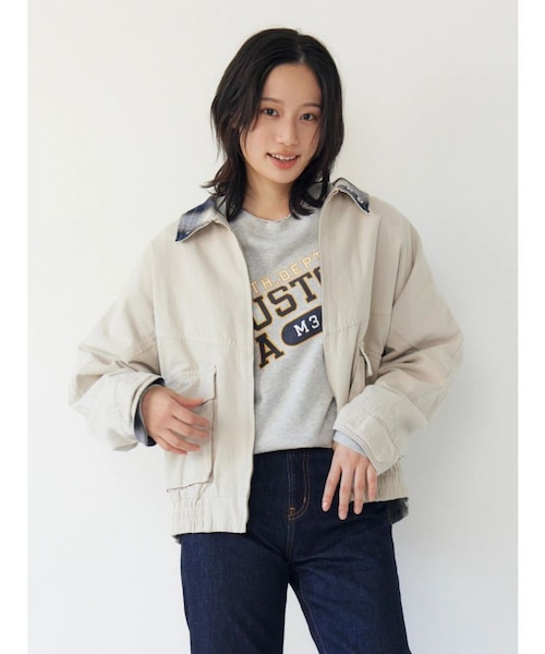 Ungrid - Ungrid ショートデザインスタジャン　新品、タグ付き ショートデザインスタジャン｜アングリッドの通販｜&mall（アンド