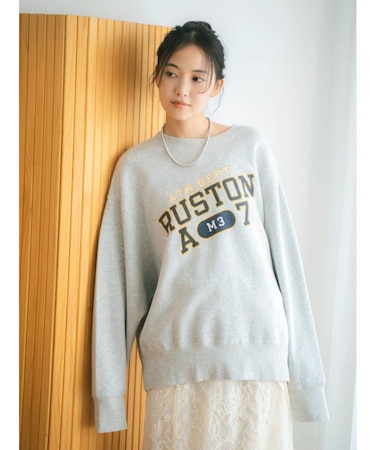 ルーズシルエットロゴスウェット