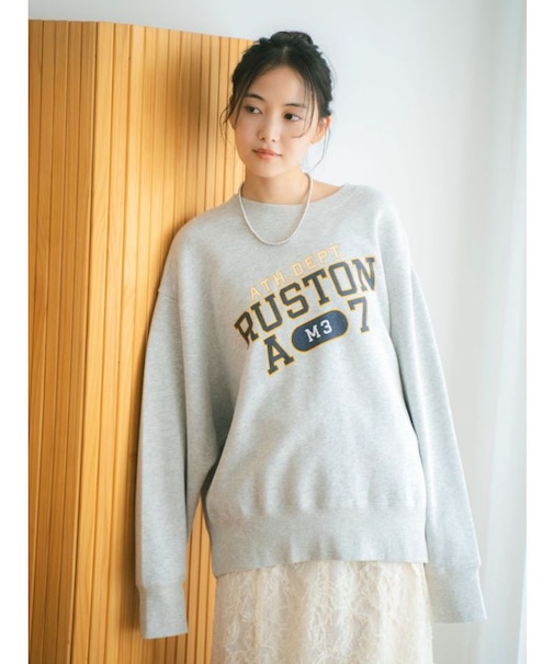 ルーズシルエットロゴスウェット