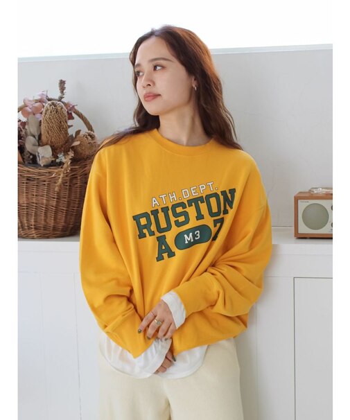 ルーズシルエットロゴスウェット