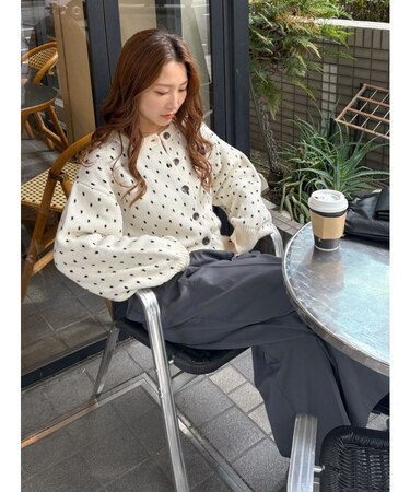 マルチウェイドットニットカーディガン