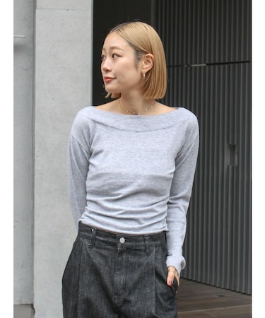 ギャザーデザインフィトニット