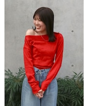 ギャザーデザインフィトニット