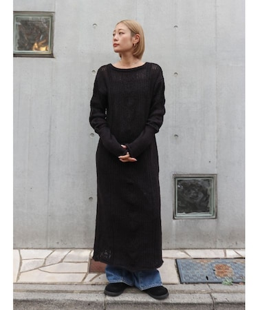 ブークレレーシーニットワンピース