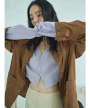 メッシュショートカーディガン