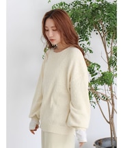 スラブルーズニット