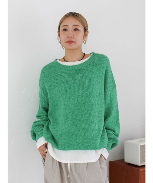 スラブルーズニット