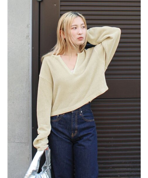 モールダブルフェイスロングスリーブTee