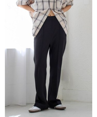 ストレッチジャージフレアパンツ