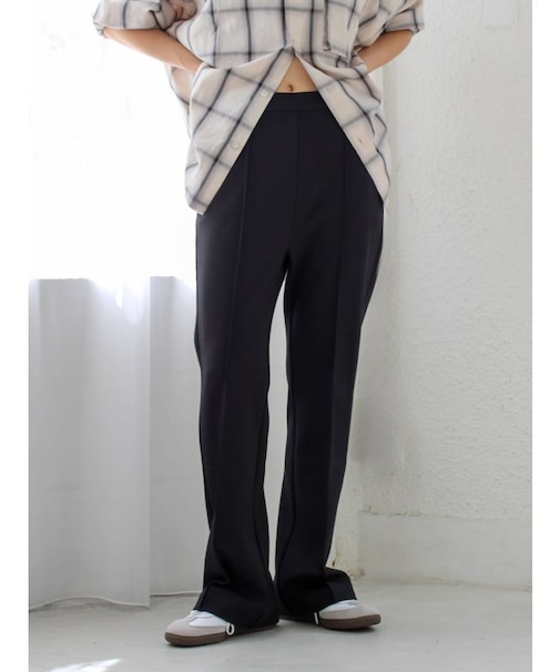 ストレッチジャージフレアパンツ