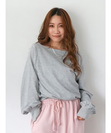 タックオフショルスウェット