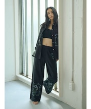 エンブロイダリーエスニックラフパンツ