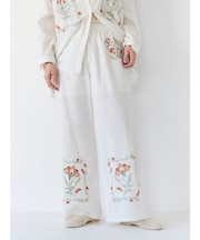 エンブロイダリーエスニックラフパンツ