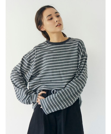 マルチボーダーロングスリーブTee