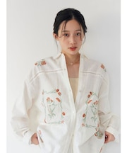 エンブロイダリーエスニックシャツ