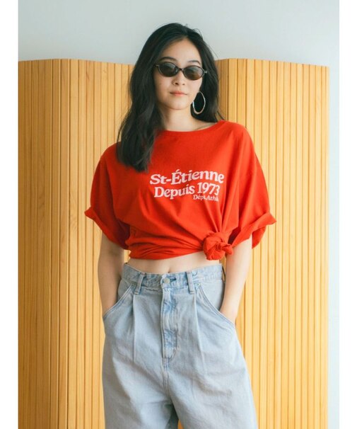 ミニスラブビッグシルエットロゴTee