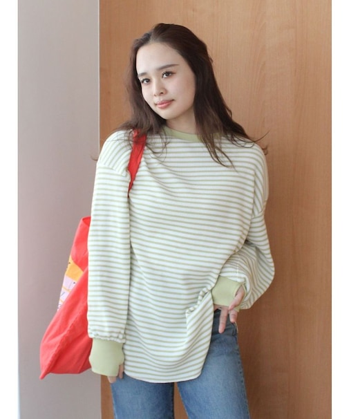 【WEB限定】スリーブボリュームワッフルロングスリーブTee