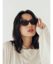 スクエアフレームカラーレンズサングラス