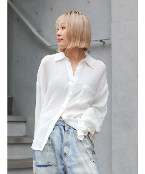 アングリッド　☆新品☆ビッグルーズシャツ Ungrid（アングリッド） ブラウス シャツ ビッグルーズチェックシャツ