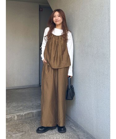 【WEB限定】ウッドビーズコンビキャミセットアップ