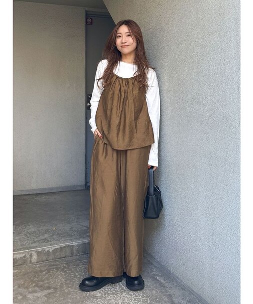 【WEB限定】ウッドビーズコンビキャミセットアップ