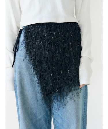 ラメヤーンミニラップスカート