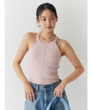 パット付きアメスリニット