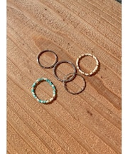 ５連デザインリング