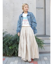 ギャザーデザインスカート