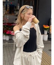 パット付きスクエアキャミソール