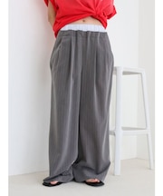 ウエストデザインラインパンツ