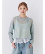 モヘア混シアーニット