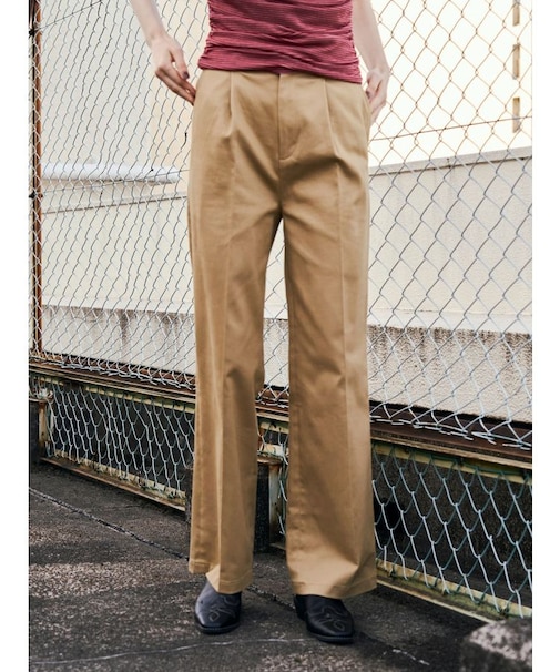 ストレッチチノフレアパンツ