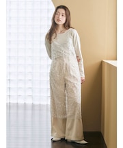 ビジューデザインシアーキャミワンピース