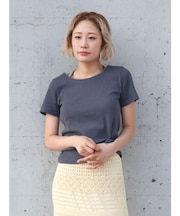 リボンデザインハーフスリーブTee