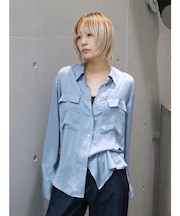 ルーズシルエットデザインシャツ