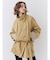 スタンドカラーミドル丈トレンチコート