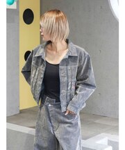 フロッキーデニムジャケット