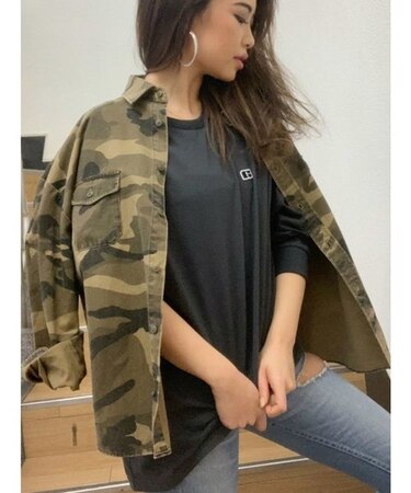カモフラシャツ