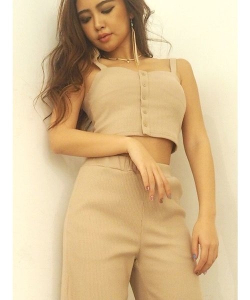 フロントボタンテレコビスチェ｜ジェイダの通販｜&mall（アンドモール