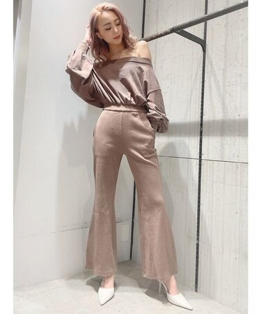 WEB限定】オフショルドッキングスウェットロンパース｜ジェイダの通販 