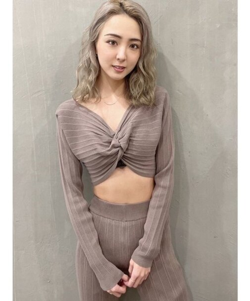 【SETUP着用可】2WAYランダム ニットTOPS