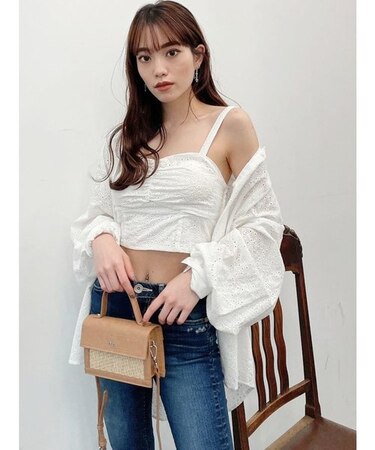 ペイズリーエンブロイダリーシャツ