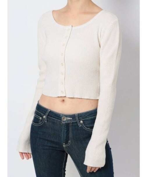 マイクロミニ モールニットカーディガン