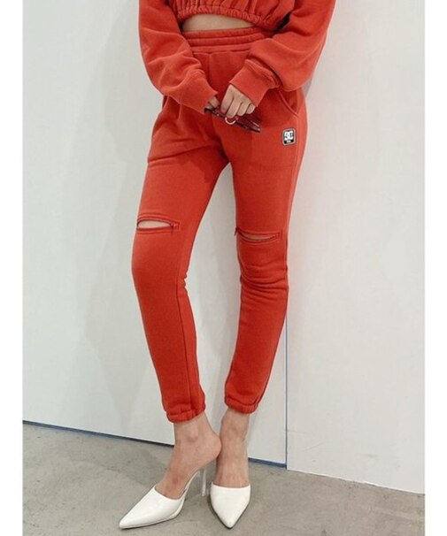 【セットアップ着用可】GYDA×DC KNEE ZIPスウェットパンツ