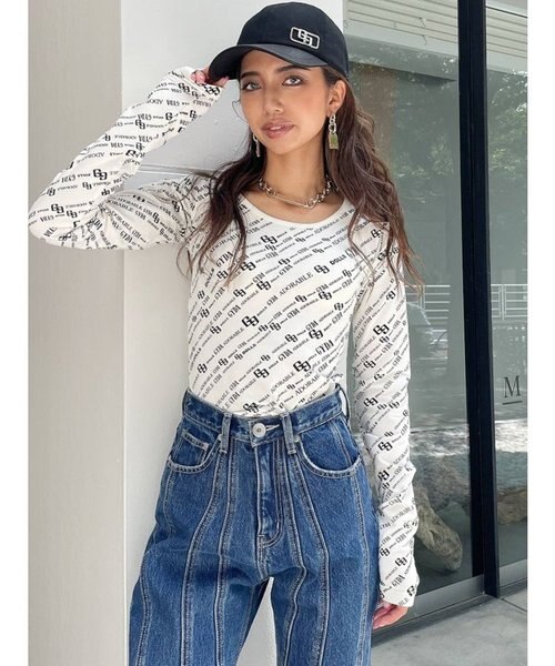 GYDA MONOGRAM PATTERN トップス｜ジェイダの通販｜&mall